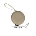 thumbnail image 2 of EVA Hard Shell Round Storage Case for Headphones, Earbuds, Coins, Small Electronics, Shockproof Travel Organizer with Zipper and Strap, 2 of 2