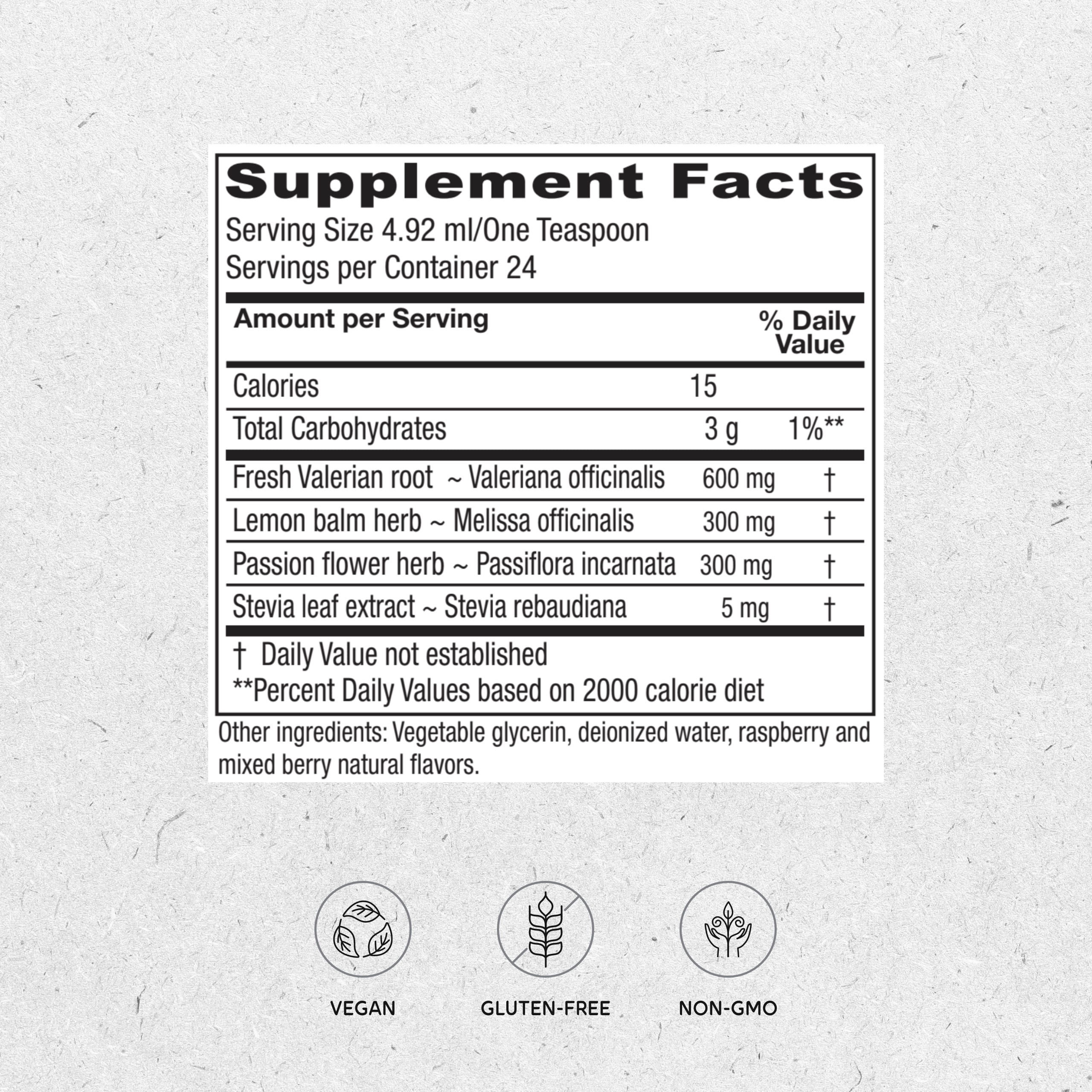 Vitanica Sleep Tonic, Natural Liquid Sleep Aid Supplement, Dr. Formulated, Relaxation and Calm Support for Adults, Stress Relief, Valerian Root, Lemon Balm, Passion Flower, Vegan, 4 Ounce