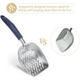 thumbnail image 4 of Cat Litter Scoop Metal, Poop Sifter with 1.6"Deep Shovel for Kitty, Flexible Long Handle, 4 of 9
