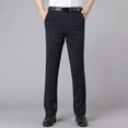 thumbnail image 2 of Levmjia Men's Summer Business Casual Pants 4-Way Stretch Trousers Slim Fit Office Pants Breathable Formal Trousers Size 29-42, 2 of 9