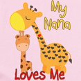 thumbnail image 2 of CafePress - My Nana Loves Me Giraffe Infant Bodysuit - Baby Light Bodysuit, Size Newborn - 24 Months, 2 of 4