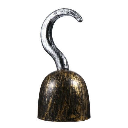 

3pcs Simulate Bronze Pirate Hooks Cosplay Pirate Hooks Fake Plastic Hooks