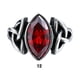 thumbnail image 2 of Anillo de cristal para hombre, ceremonia de fiesta, boda, niños, estilo Vintage, diseño Simple, anillos de acero portátiles, joyería de mano, Ropa, zapatos y accesorios Miscelánea Rojo Talla 12 Sonducket  AP014446-20B, 2 of 6