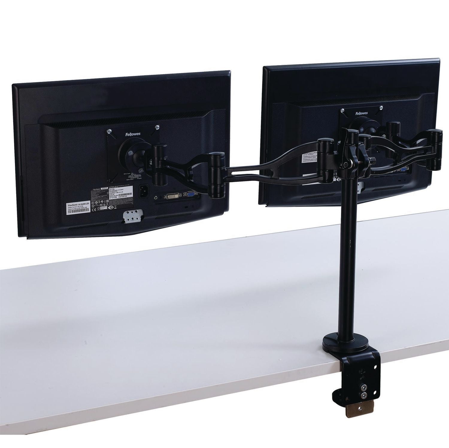 Bras double support pour écran plat ajustable en profondeur Professional Series