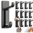 thumbnail image 1 of Ganchos de pared autoadhesivos de plástico para colgar: extrafuertes, 4,5 kg, gancho para abrigos y toallas en baños, duchas, cocinas, paredes y puertas., 1 of 1