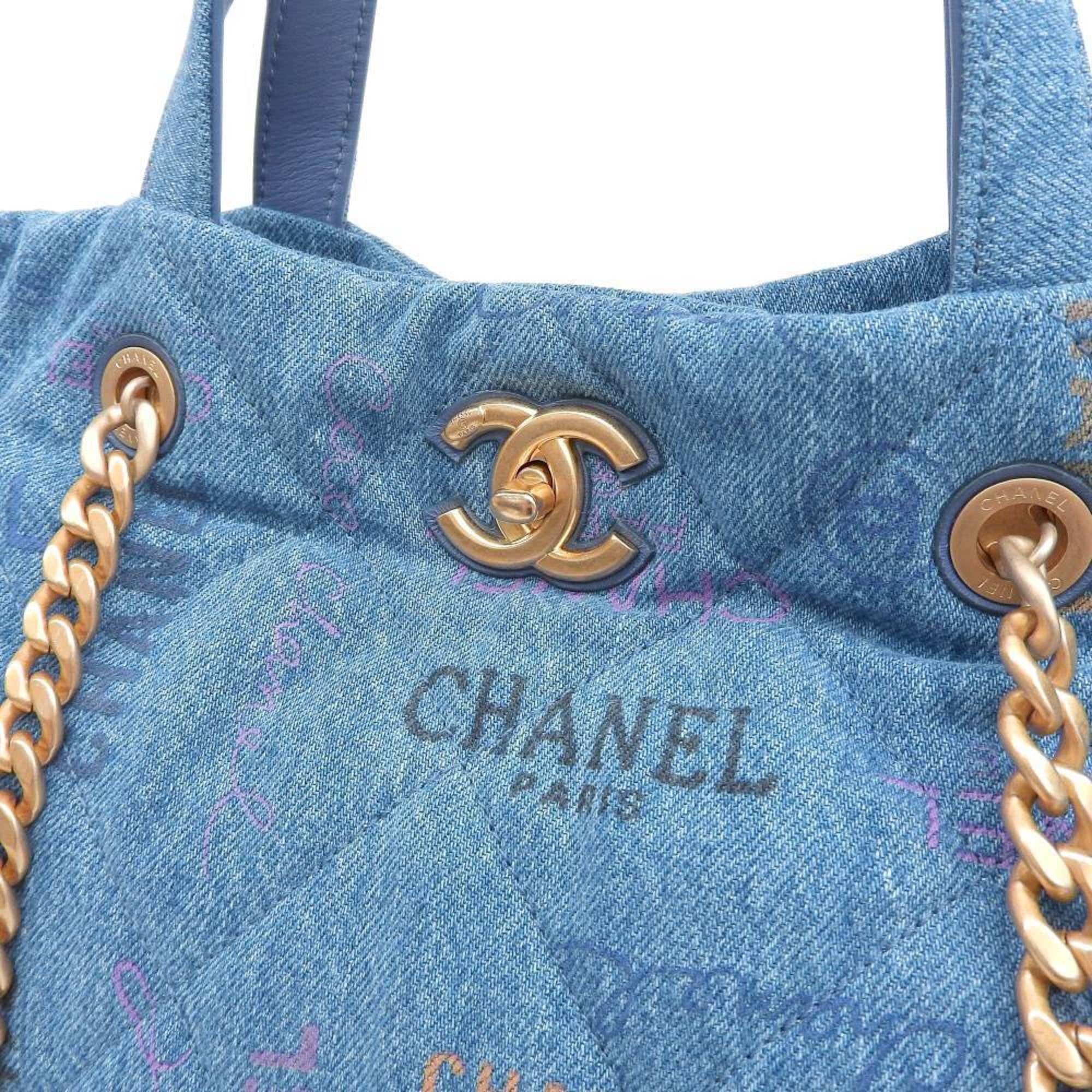 Chanel - Authenticated Business Affinity Handbag - Denim - Jeans Blue for Women, Never Worn