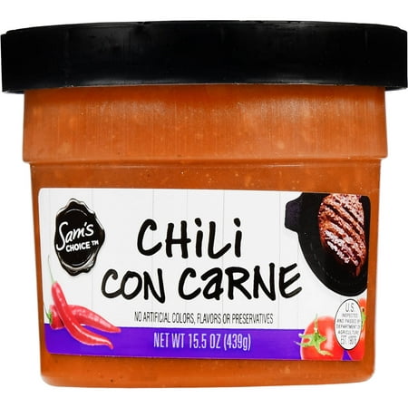 (6 Pack) Sam's Choice Chili Con Carne, 15.5 oz