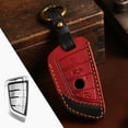 thumbnail image 1 of Car Key Fob Cover Case Protector For BMW X1 5 Series 7 Series X3 Car Key Fob Cover Leather Case Blade Key, 1 of 21