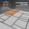 thumbnail image 6 of Outsunny Good Ventilation Alloy Steel Storage Sheds, 6.60 ft x 11.15 ft x 12.70 ft, Yellow, 6 of 10