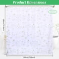 thumbnail image 2 of Floral Shower Curtain Botanical Print Fabric Shower Curtain with 12 Hooks, Waterproof Watercolor Vintage Farmhouse Bathroom Decor, 70.8" x 70.8", 2 of 8