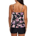 thumbnail image 3 of Traje de baño HUOGUO de verano para mujer, a la moda, con pajarita, estampado de playa, 3 of 4