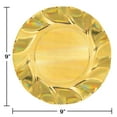 thumbnail image 5 of Gold Foil Scalloped 7" Dessert Plates 10 Count by Way to Celebrate, 5 of 5