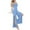 #219-Sky Blue, variant on Taylonsss Womens Sleeveless Jumpsuit Pajamas Round Neck Tank Top Long Pants Solid Color Comfortable Sleepwear