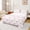 White Pink 04, variant on Feelyou Green Tennis Bow Twin Sheets for Girls, Pink Cartoon Butterfly Tie Bedding, 3-Piece, 1 Flat Sheet, 1 Fitted Sheet and 1 Pillowcase