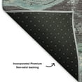 thumbnail image 5 of Addison Rugs Mayfield Premium Machine Washable Transitional Abstract Teal Rectangle Rug, 1'8" x 2'6", 5 of 6