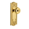 thumbnail image 4 of Grandeur 807537 Parthenon Solid Brass Rose Dummy Door Knob Set - Grey, 4 of 6