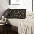 thumbnail image 6 of Fuzoiu Flower Pattern On Black Print Fuzzy Pillowcases, Super Soft Pillow Case Cover with Zipper for Bedroom, Sofa, Couch,Cozy Pillow Shams for All Seasons-16"x24", 6 of 6