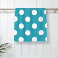 thumbnail image 5 of Honeii Sky Blue And White Polka Dot Print Quick-Dry Microfiber Towel, Shower Towel 27.5x16in,Absorbent Bathroom Towel for Beach, Pool, and Travel, 5 of 6