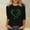 Black, variant on Cheap St. Patrick's Day Shirts for Women 3/4 Sleeve Blouses Dressy Heart Shamrock T Shirt Round Neck Top Summer Pullover Tshirt