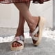 thumbnail image 5 of Zapatillas con punta abierta para mujer, sandalias cómodas, informales, cómodas, para la playa Wmkox8yii ytu5418, 5 of 7