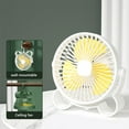 thumbnail image 5 of XGFHYJEH Desk Fan, Box Fan, Small Fan, Box Fan Clearance, Small Desk Fan, Small Fans for Desk, Portable Personal Quiet Electric Fan for Home, Plastic, 5 of 5