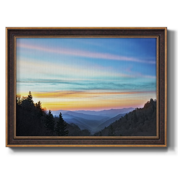 River Valley Sundown Premium Framed Canvas- Ready to Hang