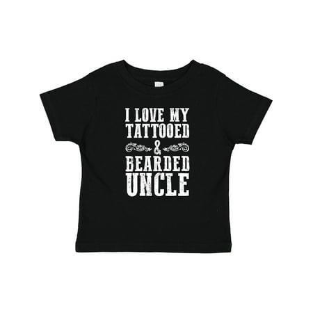 

Inktastic I Love My Tattooed & Bearded Uncle Boys Baby T-Shirt