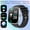 Silvery Black A, variant on 2.01" Smartwatch for Men Women, Wireless 5.2 Fitness Tracker, Call/Message Reminders, 100+ Sports Modes, USB Charging, Android/iPhone Compatible