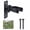 black, variant on 1 Set Heavy-Duty Steel Gate Hinges , Wall-Mounted Hinges, Suitable for Farm Gates, Fences & Exterior Doors