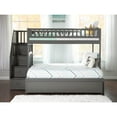 thumbnail image 3 of AFI Westbrook Staircase Bunk Twin over Full with Twin Size Urban Trundle Bed, Grey, 3 of 10