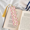 thumbnail image 4 of Kdxio Hand Drawn Strawberry Print Metal Tassel Bookmarks,Perfect Gift for Art Lovers and Bookworms Metal Bookmarks for Women, 4 of 8