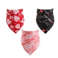 thumbnail image 2 of kladzum Valentines Day Dog Bandanas, Pet Scarf Valentine's Day Pet Apparel Pet Scarf Pet Saliva Towel, and Dog Scarf Love Scarf Pet Accessories Valentine's Day Decorations, 2 of 3