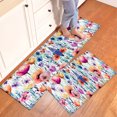 thumbnail image 3 of YIMEIS Floral Festival Bloom Kitchen Mat Rug Set  - Perfect for Kitchen Counter, 16''*24''/20''*32''/47''*18'', Functional for Decoration, 3 of 10