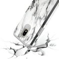 thumbnail image 5 of Samsung Galaxy J7 V 2nd Gen/J7 Refine/J7 Top/J7 Star/J7 Aura/7 Crown/J7 2018 / J7 Eon / J7 Aero Case, Rosebono Fashion Hybrid Graphic Colorful Armor Case for SM-J737 (White Marble), 5 of 5