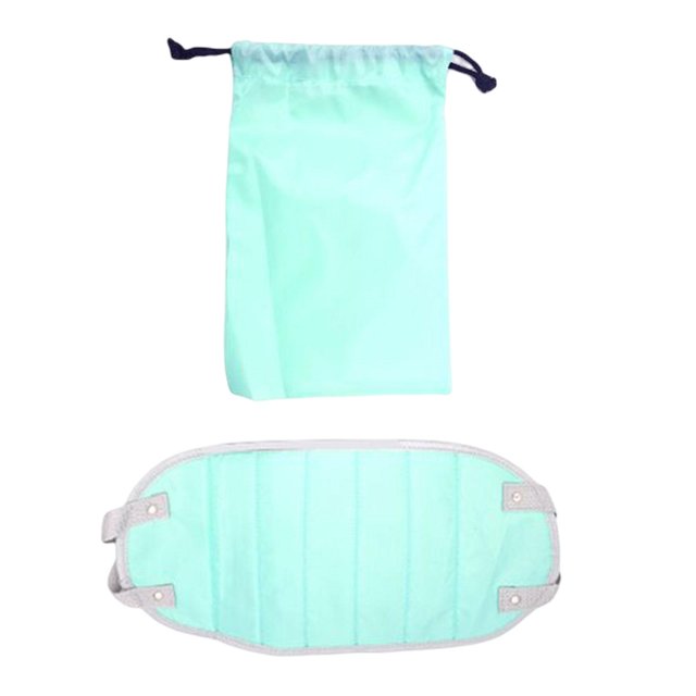 Hamaca de pie para avión, ligera, con bolsa de almacenamiento, transpirable, para viajes. Verde