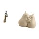 thumbnail image 5 of Elegante escultura tribal de una dama pera. Figura única de cerámica. Sujetalibros, decoración para el hogar, hoteles y estanterías. Ideal como regalo, 5 of 8