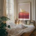 thumbnail image 3 of Abstract sunrise - Illustration Abstract Minimalist Sunset Pastel Desert Boho Modern Art Oak Framed Wall Art Print 11 x 14 inches, 3 of 12