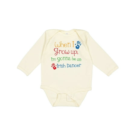 

Inktastic Irish Dancer Future Gift Baby Boy or Baby Girl Long Sleeve Bodysuit