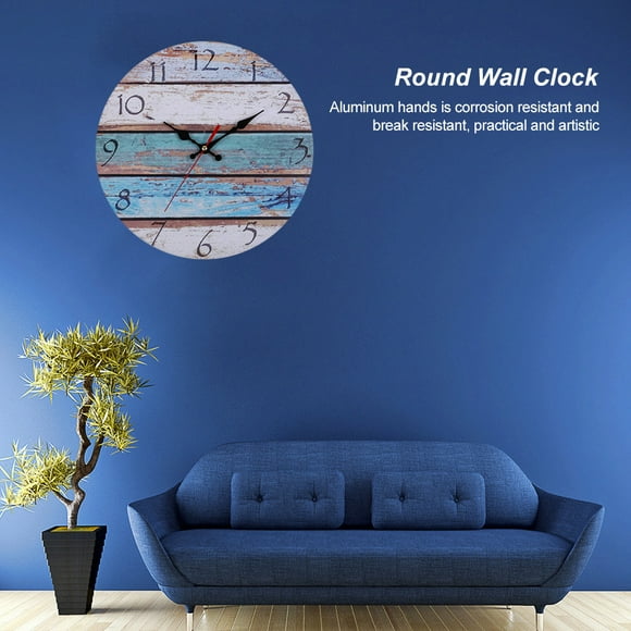 Round Wall Clock Arabic Numerals, Wall Clock Vintage Clock Quartz Hanging Clock Bar Decoration Large Silent Wall Clock Analog For Nursery Room Wall Decor