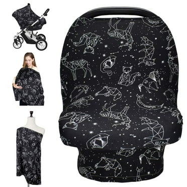 Breastfeeding Scarf - Baby Car Seat Covers, Infant Stroller Cover, Carseat Canopy for Girls and Boys