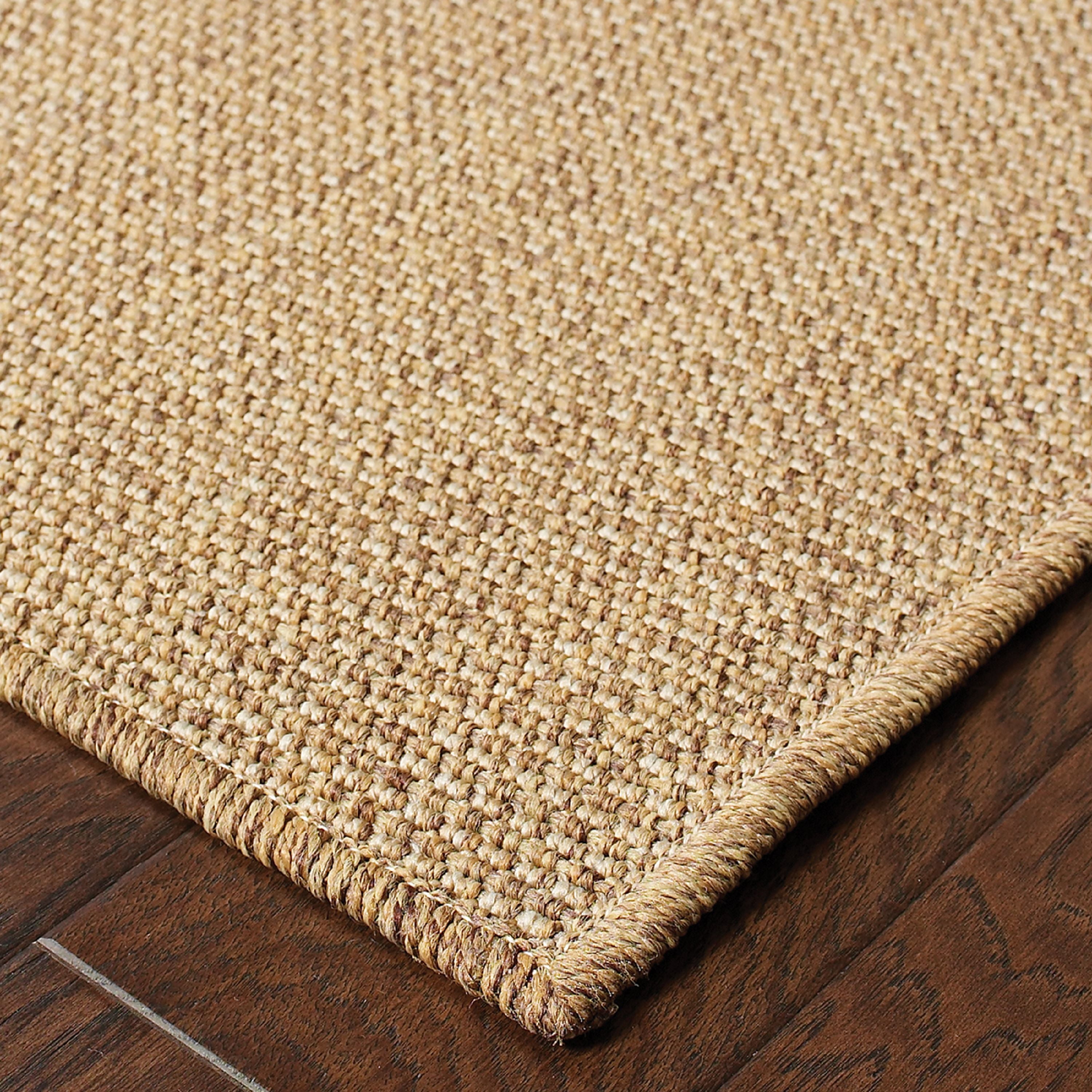 Avalon Home Key Haven Wheat Solid Indoor/Outdoor Area Rug