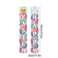 thumbnail image 3 of Easter Bunny and Egg Themed Couplets – 71" Long Porch Signs Hanging Banners | Outdoor Courtyard Decorations and Flags with "EASTER" & "HAPPY" Lettering | Double-Sided Polyester Garden Banner, 3 of 6