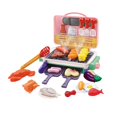 thumbnail image 4 of Juguetes de parrilla para niños, juego de cocina infantil, juego de parrilla para exteriores, juego de simulación. Rosa, 4 of 9