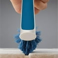 thumbnail image 2 of Unger Grout and Corner Scrubber 979870 - Stiff Blue Bristle Scrub Brush - Bathroom Cleaning, 2 of 3