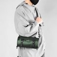 thumbnail image 1 of Bolsa De Hombro Bolso cruzado de nailon Bolsos cruzados cilíndricos para el ocio diario (Verde militar), 1 of 5