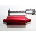 thumbnail image 2 of RED 50 Micron High Flow Fuel Filter w/reusable SS filter AN6 AN8 AN10 Inline RED 50 Micron High Flow Fuel Filter w/reusable SS filter AN6 AN8 AN10 Inline, 2 of 7