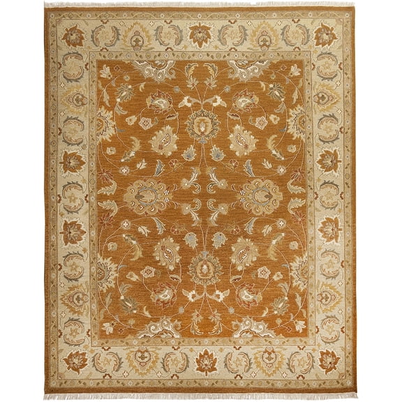 Kalaty Asara Area Rug SA-103 Traditional Oriental Orange, Orange, 8' x 10'