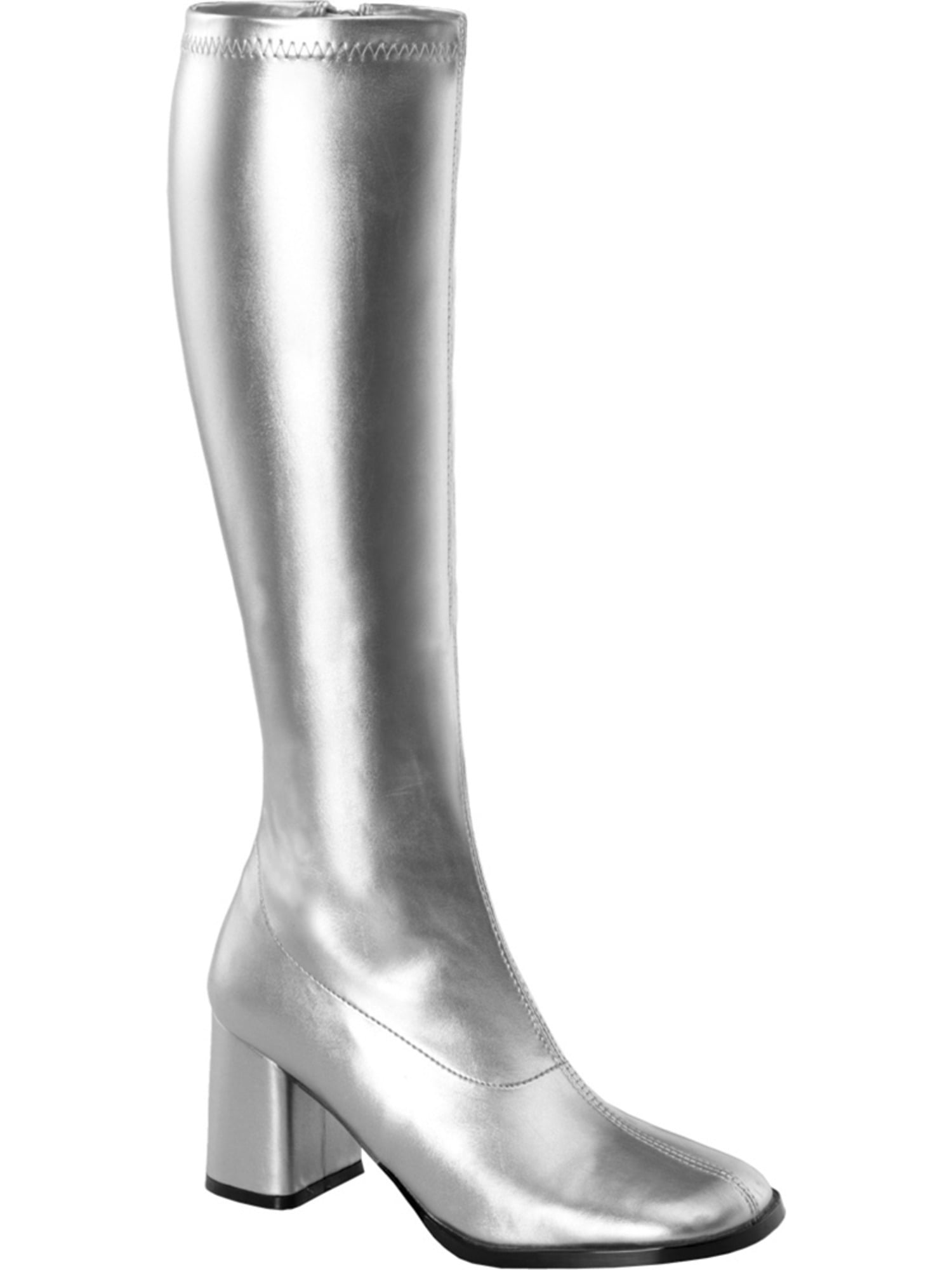 silver boots womens