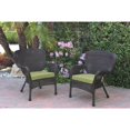 thumbnail image 2 of Jeco  Windsor Espresso Resin Wicker Chairs with Cushions (Set of 2), 2 of 5