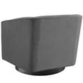 thumbnail image 5 of Accent Chair, Set of 2, Velvet, Grey Gray, Modern Contemporary Urban Design, Living Lounge Room Hotel Lobby Hospitality, 5 of 7
